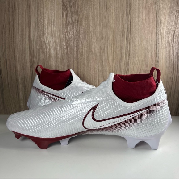 Nike Vapor Edge Pro 360 Football Cleats White Red Crimson CV6345-105 Men’s 14 - Picture 3 of 10